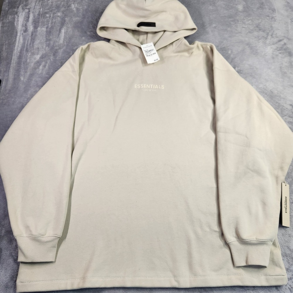 New Fear Of God Essentials Hoodie Large L Oversized Heavy Double Knit Pullover